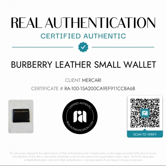 Authentic Burberry Leather Small Wallet - Picture 13 of 13